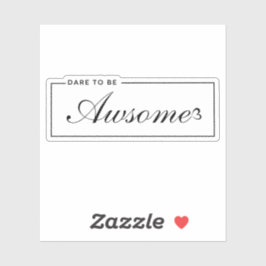 Du är nog - själv Kärlek Heart Klistermärken