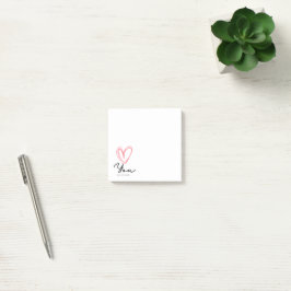 Du är nog - själv Kärlek Heart Post-it Block