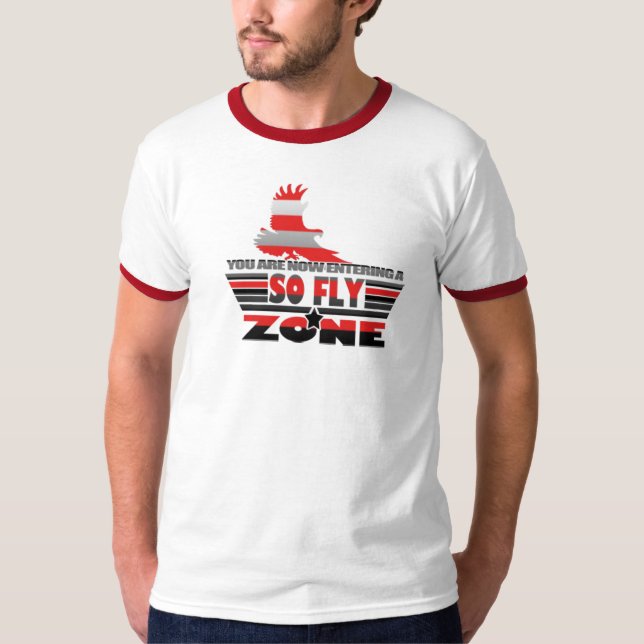 du är nu att skriva in, SÅ FLYGA ZONEN Tee Shirt (Framsida)