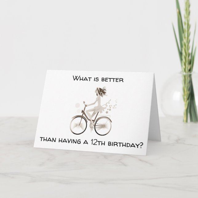 "DU ÄR NU EN *TEENAGER* LYCKLIG 13 BIRTHDAY KORT (Framsida)