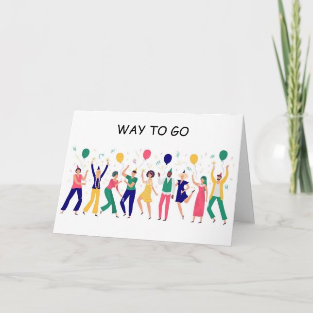 DU ÄR **NU SKILD** DU GJORDDE DET!!! KORT (Framsida)