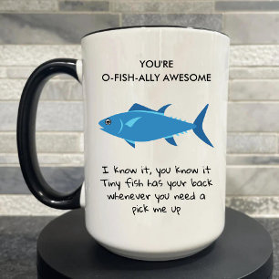 Du är O Fish Ally Fantastisk Funny English Lacher Mugg