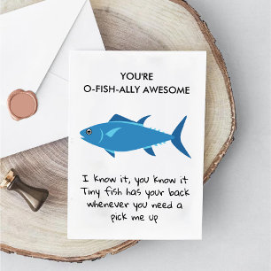 Du är O Fish Ally Fantastisk Funny Work Bestie Car Meddelande