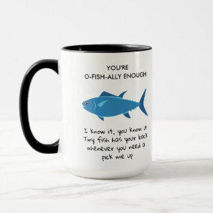 Du är O Fish Ally nog Lung Nurse Birthday Mugg