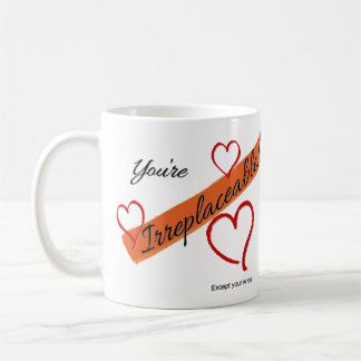 Du är oersättlig!  Undanta ditt knä Kaffemugg