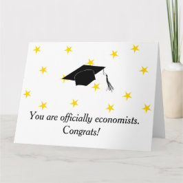 Du är officiellt ekonomer, gratulerar! kort