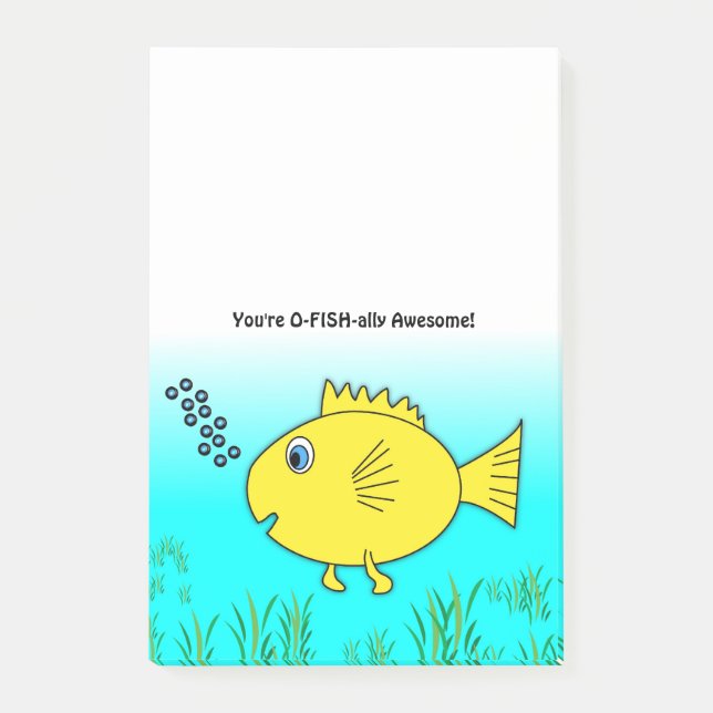 Du är ofisk officiellt Fantastisk Goldfish Post-it Block (Framsida)