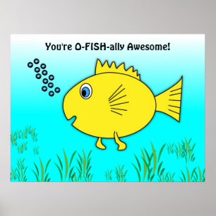 Du är ofisk officiellt Fantastisk Goldfish Poster