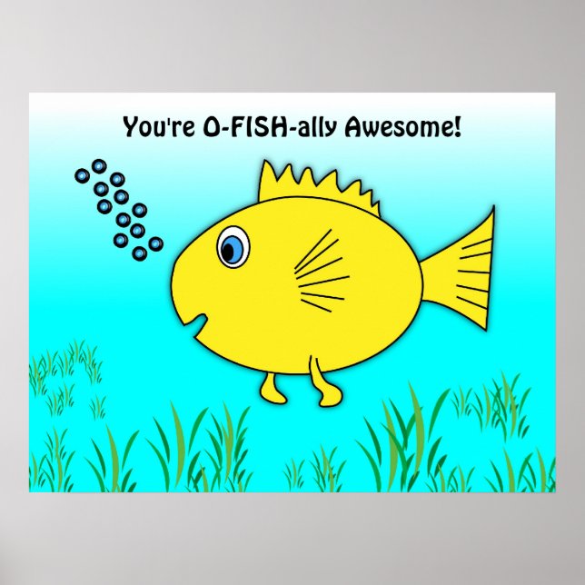 Du är ofisk officiellt Fantastisk Goldfish Poster (Framsidan)