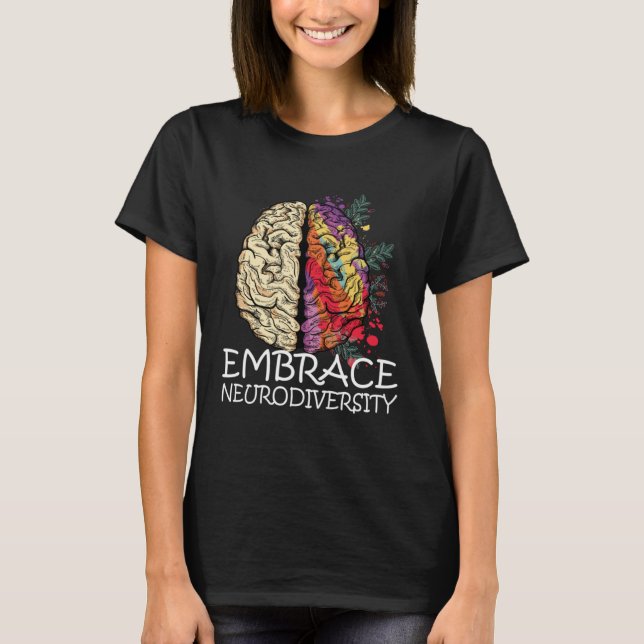 Du är olika medveten om den neurodiversitet som fi t shirt (Framsida)