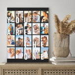 Du är One Romantic 20 Photo Collage Canvastryck<br><div class="desc">Romantisk fotoarbetsytegåva till din partner - perfekt för en bröllop-årsjubileum, förlovning, frieri support osv. Utformningen har överdimensionerad utskrift som lyder "Du är den som", som visas som övertäckning på bilderna. Fotomallen har konfigurerats så att du kan lägga till 20 av dina favoritfoton, som alla visas i lodrät porträtt-format. Det här...</div>