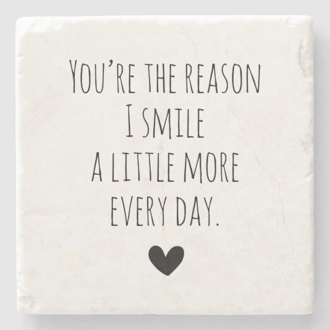 Du är orsaken till typografi stenunderlägg (Framsidan)