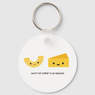 Du är osten till min Macaroni Keychain Nyckelring
