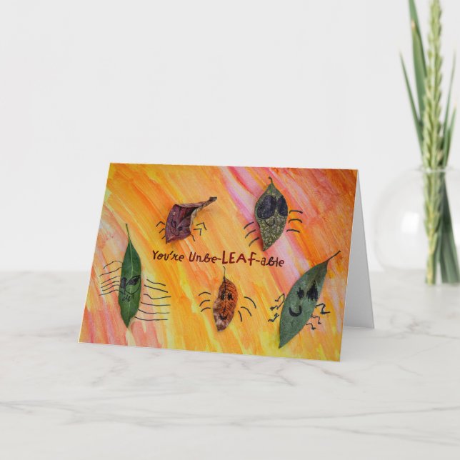 Du är otrolig - Barnens konst för CHOC Tack Kort (Framsida)