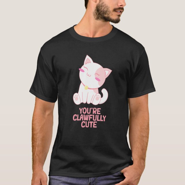 Du är otroligt söt katt  Kattpar Kattunge T Shirt (Framsida)