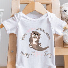 Du är Otterly Fantastisk, Mors dag Baby Bodykostym T Shirt