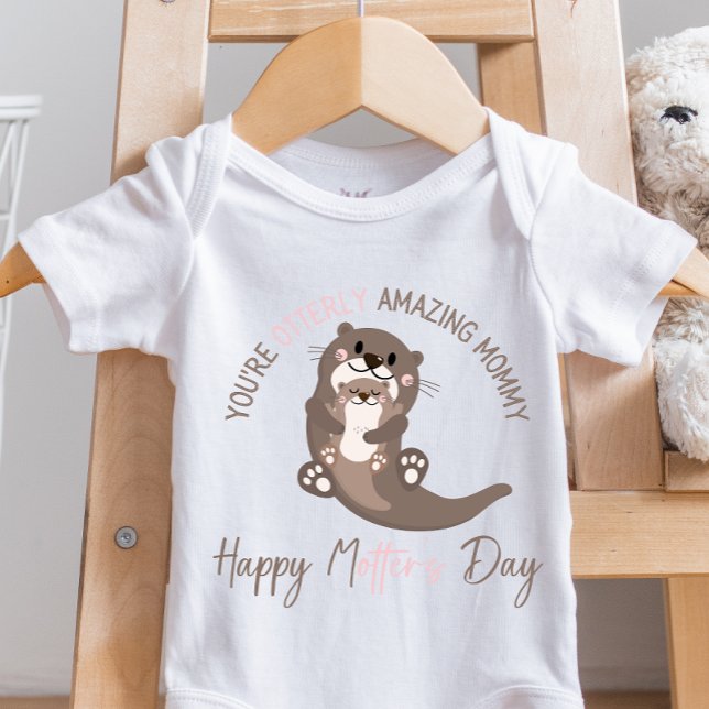 Du är Otterly Fantastisk, Mors dag Baby Bodykostym T Shirt (Skapare uppladdad)
