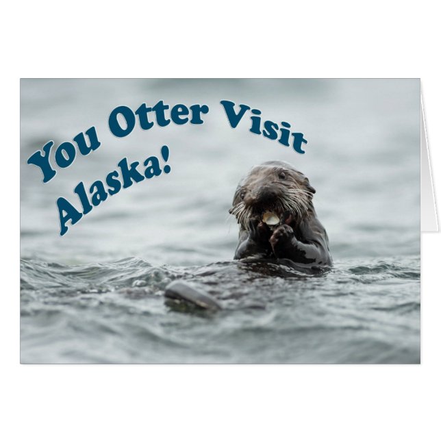 Du är på besök Alaska OBS Kort (Framsidan Horizontal)