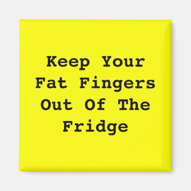 Du är på en diet magnet (Framsidan)