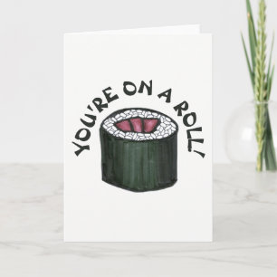 Du är på en roll, kryddig tonfisk japansk matmat kort