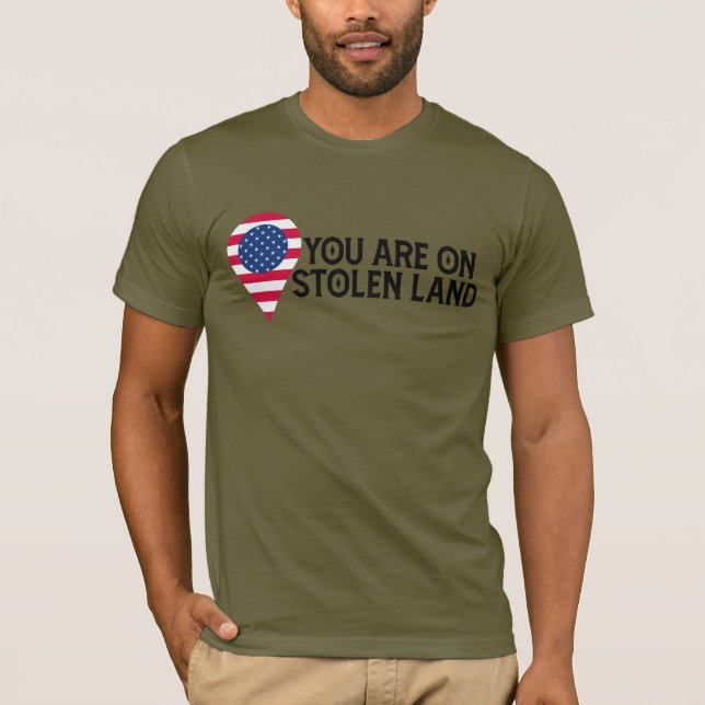 Du är på stenkolsmark t shirt (Framsida)