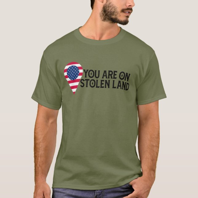 Du är på stenkolsmark t shirt (Framsida)