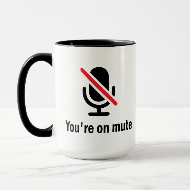 Du är på tyst, du är på tyst! mugg (Vänster)