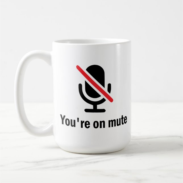 Du är på tyst kaffemugg (Vänster)