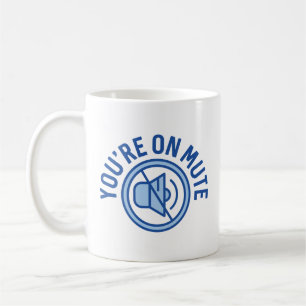 Du är på tyst läge kaffemugg