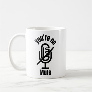 Du Är På Tyst Läge Rolig Muggpresent, Kaffemugg