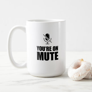 Du är på tyst läge - Zoom Call Humor Kaffemugg