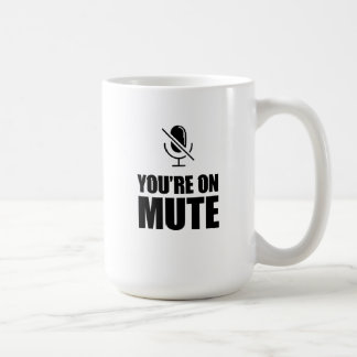 Du är på tyst läge - Zoom Call Humor Kaffemugg