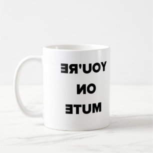 Du är på tyst omvänd kaffemugg