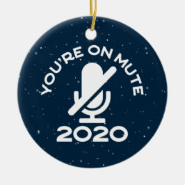 du är på tyst, roligt arbete från hemmet julgransprydnad keramik