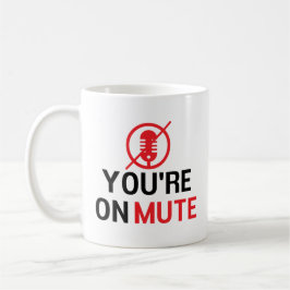 du är på tyst, roligt arbete från hemmet kaffemugg