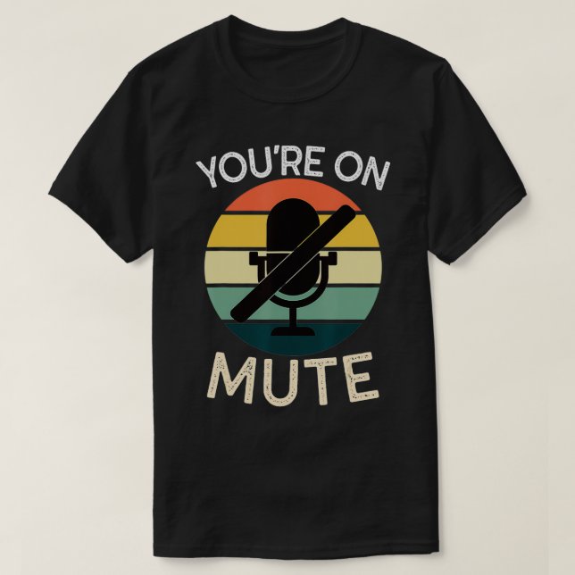 Du är på tyst! t shirt (Design framsida)