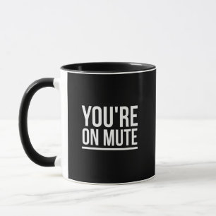 Du är på tyst vitt mugg