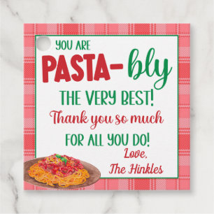 Du är Pasta-Bly Bästa Gåvor Etiketter