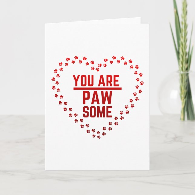Du Är Pawesome Kort (Framsida)