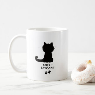 Du är Pawsome Funny Play på Ord Coffee Mugg