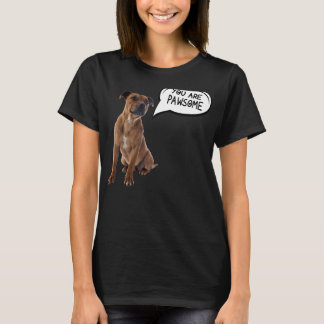 Du är Pawsome Pitbull T Shirt