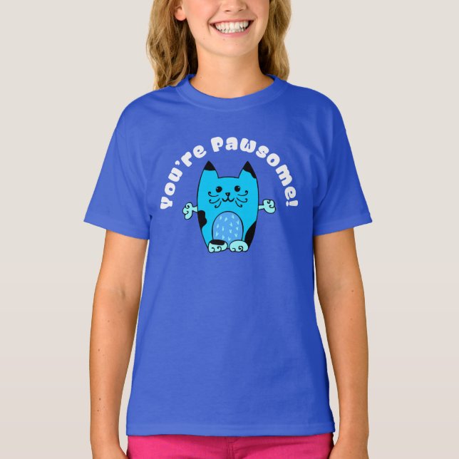Du är Pawsome! T Shirt (Framsida)
