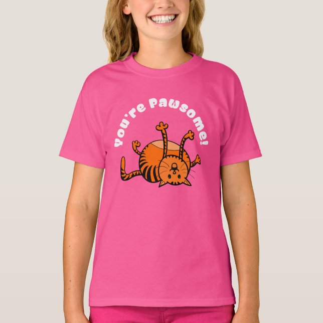 Du är Pawsome T Shirt (Framsida)