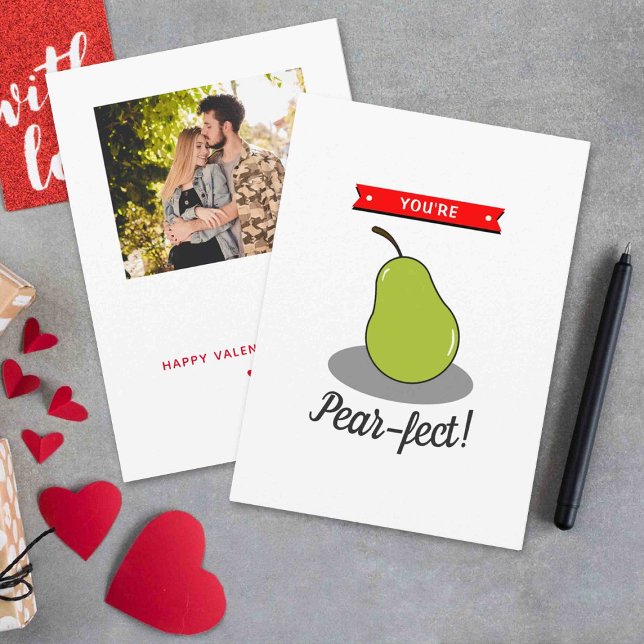 Du är Pear-Fect! Lönsam Stollig Valentindag Julkort (Skapare uppladdad)