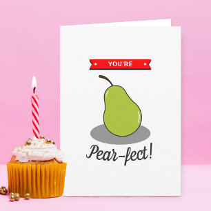 Du är Pear-Fect! Lönsam Stollig Valentindag Kort