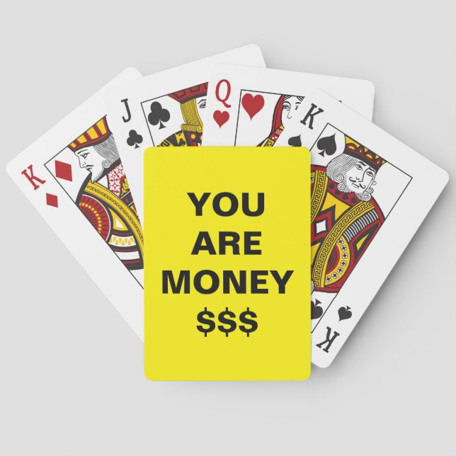  Du Är Pengar Inspirerande  Casinokort (Baksidan)