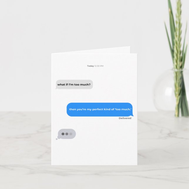 Du är Perfekt | Alla hjärtans dag | Romantisk Inbjudan (Framsida)