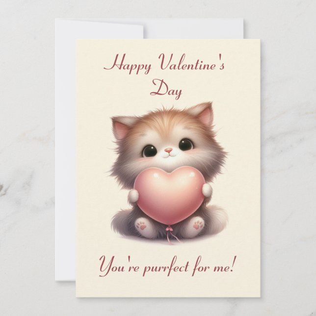 Du är perfekt för mig! Valentines hälsningskort Inbjudningar (Framsida)