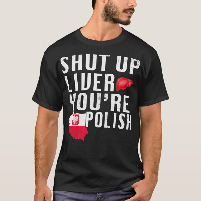 Du är polsk polsk Beer Liver T Shirt (Framsida)