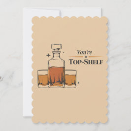 Du är populär Shelf Funny Old Fashioned Pappa Birt Inbjudningar